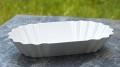 Talerzyk miseczka na frytki surówki plastikowy wielorazowy biały