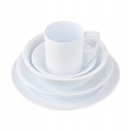 Miska z pokrywką z tworzywa biała gruba 18 cm 550 ml Club Gastro Sagad