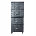 Komoda 4 szuflady rattan nowoczesna 90cm HIT! do łazienki na działkę garaż