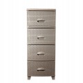 Komoda 4 szuflady rattan nowoczesna 90cm HIT! do łazienki na działkę garaż
