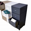 Komoda 4 szuflady rattan nowoczesna 90cm HIT! do łazienki na działkę garaż