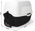 Kuweta dla kota kryta Rotho MyPet Eco Bailey z filtrem węglowym 56x40x39 cm