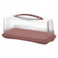 Pojemnik transportowy na ciasto Rotho Fresh, red/przezroczysty, BPA Free
