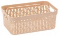 Koszyk XL-14 z pokrywą BEŻOWY organizer do domu, biura 39,5×30×13 Morsetta