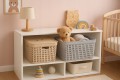Koszyk L-2 z pokrywą DYMNY organizer ażurowy pojemnik 29,5×20,5×12 Morsetta