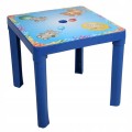 Stolik dla malucha z motywem 46x46x39 cm z otworem na parasol 3 do 6 lat