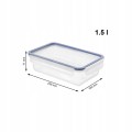 Pojemnik na żywność ROTHO CLIC&LOCK 1,5 L szczelny BPA FREE