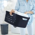 Kosz na bieliznę na pranie 39L ROTHO JONA Midnight blue lekki elastyczny