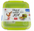 Lunchbox Rotho Memory 1L bez BPA do zmywarki z przegródką do szkoły, pracy