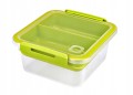 Lunchbox Rotho Memory 1L bez BPA do zmywarki z przegródką do szkoły, pracy