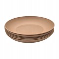 Komplet Talerzy deserowy 6x17 cm nietłukące Weekend Capuccino bez BPA