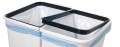 Kosz do segregacji śmieci 2x25L Duo Soft Touch jasnoszary do domu biura