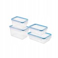 ROTHO CLIC&LOCK Zestaw pojemników 4 szt. Szczelne BPA FREE 100 % szczelne