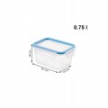 Pojemniki na żywność ROTHO CLIC&LOCK 4 szt. 0,75L BPA FREE lunchbox