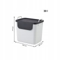 Kosze na butelki kaucjonowane JIVE 3x30L Rotho system odpadów 3 kolory
