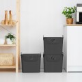 Kosze na butelki kaucjonowane JIVE 3x30L Rotho czarny system do segregacji