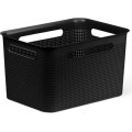 Koszyk BRISEN Rotho 16L czarny pojemnik organizer 26x39x36 cm BPA Free