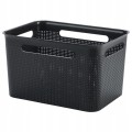 Koszyk BRISEN Rotho 16L czarny pojemnik organizer 26x39x36 cm BPA Free