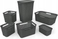 Koszyk organizer pojemnik Rotho Brisen 7L czarny pudełko storage