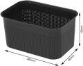 Koszyk pojemnik Rotho Brisen 4,5L czarny organizer na zabawki