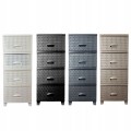 Komoda 4 szuflady rattan nowoczesna 94 cm HIT! do łazienki na działkę garaż