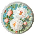 Taca okrągła z nadrukiem na party do baru 35 cm dekoracja PEONIE