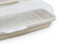 Pojemnik na ciasto prostokąty na dużą blachę na wypieki pudełko box 45cm