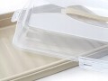 Pojemnik na ciasto prostokąty na dużą blachę na wypieki pudełko box 45cm