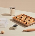 Pojemnik na ciasto prostokąty na dużą blachę na wypieki pudełko box 45cm