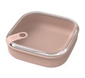 Pojemnik na żywność Lunch box kwadratowy płaski szczelny ELA 1,0 L BEŻOWY