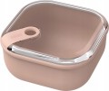 Pojemnik na żywność Lunch box kwadratowy wysoki szczelny ELA 1,0 L BEŻOWY
