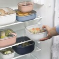 Pojemnik na żywność Lunch box kwadratowy wysoki szczelny ELA 2,0 L BEŻOWY