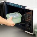 Zestaw 3 Pojemników Micro Safe 600,1100,1800 Box Śniadaniowy na Obiad