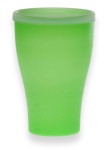 Kubek plastikowy z pokrywką  500 ml  (Pojemność: 500 ml; Kolor: zielony)