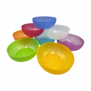 Miska plastikowa 6 x 950 ml 17 cm bez BPA – mix 8 kolorów do wyboru