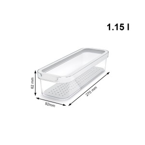 Organizer do lodówki wąski 1,15 L CAUMA (3)