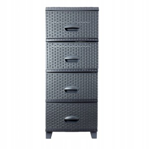 Komoda 4 szuflady rattan nowoczesna 90cm HIT! do łazienki na działkę garaż
