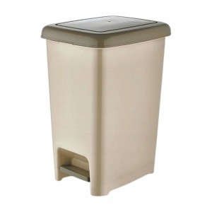 Kosz 10L na śmieci z pedałem uchylny pojemnik DUNYA SLIM z pokrywą