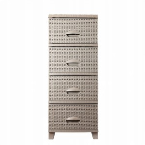 Komoda 4 szuflady rattan nowoczesna 94 cm HIT! do łazienki na działkę garaż