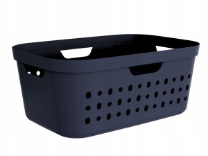 Kosz na bieliznę na pranie 39L ROTHO JONA Midnight blue lekki elastyczny