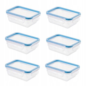 ROTHO CLIC&LOCK 6x Pojemniki na żywność 0,5L 100% szczelne BPA FREE