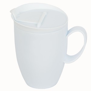 Kubek CLUB GASTRO z pokrywką turystyczny 450 ml biały