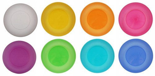 Komplet 8 talerzy piknikowych 22 cm mix 8 kolorów nietłukący atest bez BPA