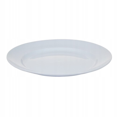 Talerz obiadowy płytki 24 cm tworzywo do szpitala szkoły Club Gastro biały