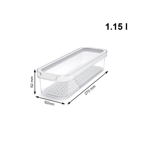 Organizer do lodówki wąski 1,15 L CAUMA (3)