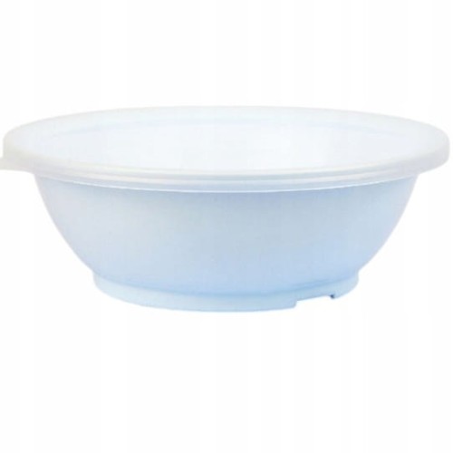 Miska z pokrywką z tworzywa biała gruba 18 cm 550 ml Club Gastro Sagad