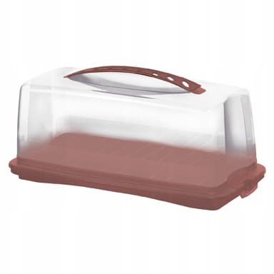 Pojemnik transportowy na ciasto Rotho Fresh, red/przezroczysty, BPA Free