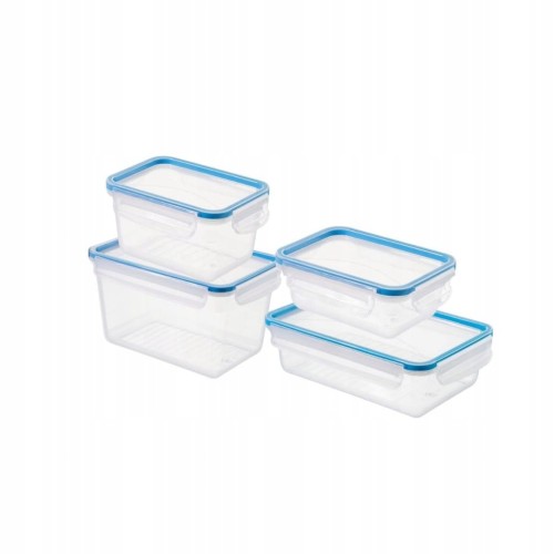 ROTHO CLIC&LOCK Zestaw pojemników 4 szt. Szczelne BPA FREE 100 % szczelne