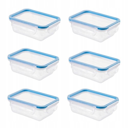 ROTHO CLIC&LOCK 6x Pojemniki na żywność 0,5L 100% szczelne BPA FREE