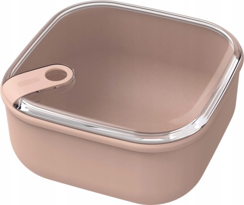 Pojemnik na żywność Lunch box kwadratowy wysoki szczelny ELA 2,0 L BEŻOWY